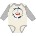 thumbnail image 3 of Inktastic Daddy's First Mate Boys or Girls Long Sleeve Baby Bodysuit, 3 of 5