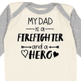 thumbnail image 4 of Inktastic My Dad is a Firefighter and a Hero Boys or Girls Long Sleeve Baby Bodysuit, 4 of 5