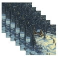 thumbnail image 6 of WOBOGO Winter Village Scenery Cloth Napkins 1 Piece Soft Elegant Touch Durable Absorbent Quick Drying for Elegant Dining, 6 of 8