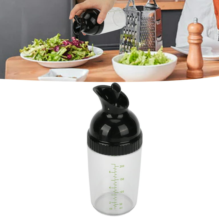 Salad Dressing Shaker, Clear Leak Proof Little Salad Dressing Bottle,  Grips, 200ml Multipurpose Food Safe Salad Dressing Container For Kitchen
