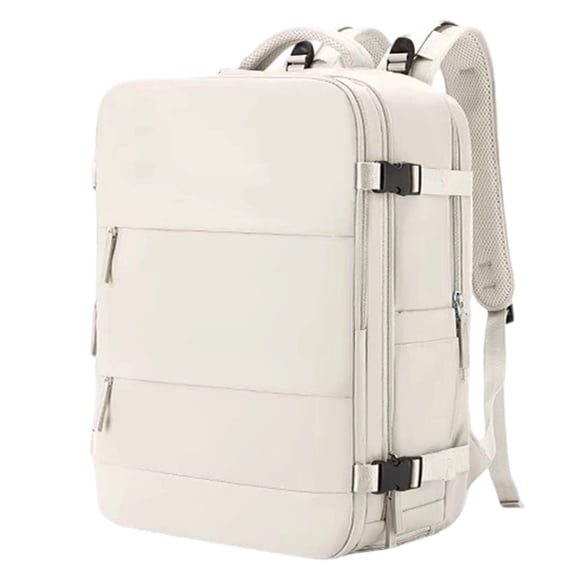 Large Travel Backpack Carry On for Women Men, Waterproof Gym Backpack with Laptop Compartment, Travel Rucksack(White-1,40x25x20cm)