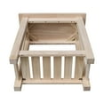 thumbnail image 4 of Surrey Solid Wood Side Table with Shelf - Unfinished, 4 of 8