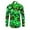Green, variant on SRZYMJ Christmas Shirts for Men Long Sleeve Button Down Dress Shirt Novelty 3D Reindeer Hawaiian Tops Xmas Holiday Party Clothes