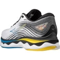 thumbnail image 3 of Mizuno Men's Wave Sky 6 Running Shoe, Size 12, White-Cyber Yellow (0034), 3 of 5