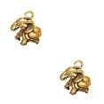 thumbnail image 3 of Jumpingount Colgante antiguo Animal collar llaveros accesorios de joyería Mini decoración manualidades miniaturas figuritas escritorio hogar Cobre puro sólido, elefante 2piezas, 3 of 6