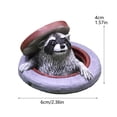 thumbnail image 4 of Mini Statue with Manhole Base - Lifelike 2.3" Resin Animal Ornament for Desk, Garden & Lawn Decor, Gift for Enthusiasts, 4 of 9