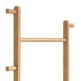 thumbnail image 3 of Resenkos Deluxe Solid Wood Clothing Hanger, Eco Friendly Free Standing Garment Rack with Simple Installation for Household, Bedroom, Foyer, Natural Wood Wash, 3 of 6