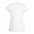 thumbnail image 2 of Fruit Of The Loom- Camiseta de manga corta Valuewieght con cuello en forma de V para mujer (Blanco), 2 of 2
