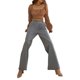 thumbnail image 3 of Sunloudy Blusas cortas con busto fruncido para mujer, manga larga de farol, cuello cuadrado, camisetas ajustadas Sunloudy  S M L XL, 3 of 9