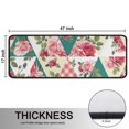 thumbnail image 5 of Kitchen Rugs Sets Of 2,Pioneer Flower Floral Print Pattern Anti Fatigue Kitchen Mat Rugs Non Slip Washable,Decorative Kitchen Floor Mats for Kitchen,Sink,Laundry,17"x47"+17"x47", 5 of 5