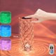 thumbnail image 3 of Lámpara de mesa de ambiente Crystal Rose, lámpara de noche for dormitorio, luz LED romántica que cambia de color, interruptor táctil recargable, control remoto, 3 of 7