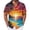 Multicolor_c, variant on Timoontee Men's Hawaiian Print Button-front Turtleneck Shirt With Pockets Multicolor L