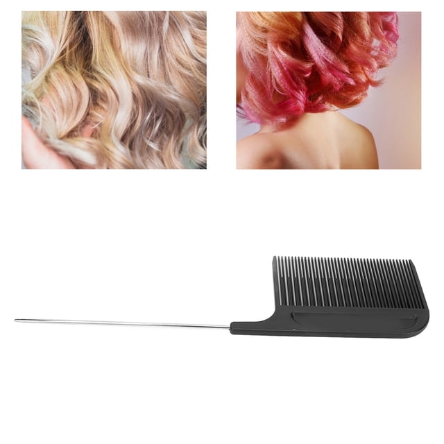 Highlighting Foiling Hair Comb, Easy Use Round Comb Teeth Uniform Dyeing Professional Hair Dyeing Comb for Hair Salon