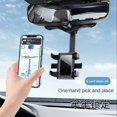 thumbnail image 4 of Car Rearview Mirror Mobile Phone Holder 360 Rotation Universal Adjustable Car Phone Holder Direction Display, 4 of 4