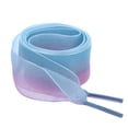thumbnail image 1 of Cordones Planos Color Gradiente Cordones De Organza Cuerdas Para Zapatos 2,5 Cm De Ancho Para Mujer Azul púrpura 180cm/71, 1 of 6