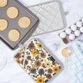 thumbnail image 5 of Yayeee Pot Holders Kitchen Heat Resistant with Pocket 7"x9.8" Cotton Oven Cooking Hot Pads, Brown Flowers, 5 of 7