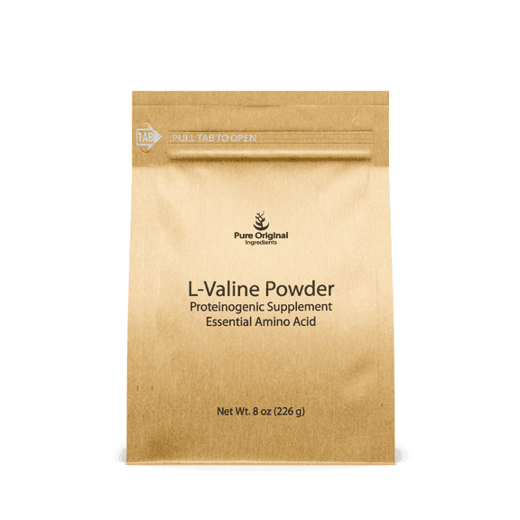 PURE ORIGINAL INGREDIENTS L-Valine 8 oz Essential Amino Acid Supplement Powder