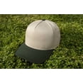thumbnail image 2 of Outdoor Cap High Profile Baseball Cap – Structured Cotton Dad Hat Style, Adjustable Snapback, One Size, Ivory/Dark Green, 2 of 7