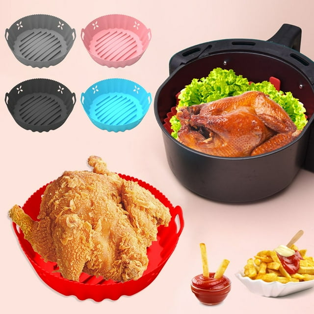 Baking Pan Non-stick Easy to Clean Silicone Multifunction Portable Frying Pot Liner Roasting Tray Kitchen Gadget