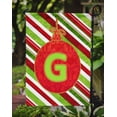 thumbnail image 2 of Christmas Oranment Holiday Letter G Monogram Initial Garden Flag CJ1039, 2 of 4