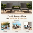 thumbnail image 4 of Homall Outdoor Chaise Lounge Chairs Set of 2, 5-Position Adjustable Waterproof Patio Outdoor Chaise Lounge,Brown, 4 of 8