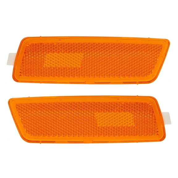 Front Bumper LED Side Marker Lights Cover Light Assembly for Volkswagen Jetta 2005-2010 Yellow 1 Pair