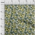 thumbnail image 2 of oneOone Cotton Poplin Lime Green Fabric Floral Dress Material Fabric Print Fabric By The Yard 56 Inch Wide, 2 of 5