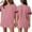 Pink#1, variant on HAJWOH Jersey Shirts for Women Plain Blank Football Tops Athletic T-Shirts Practice Sports Uniforms Outfits Red XXL