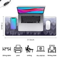 thumbnail image 5 of Forest Patterned XXL Mouse Mat - Large Extended Desk Pad with Non-Slip Rubber Base, Stitched Edges - Perfect for Gaming & Office (31.5 x 11.8inches), 5 of 7