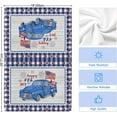 thumbnail image 6 of 4th of July Kitchen Towels Set of 2 US Flag Truck Dish Towels and Dishcloths Sets Decorative Tea Towel Buffalo Stars Firework Wood Grain Independence Day Absorbent Hand Towels for Kitchen Bathroom, 6 of 6