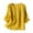 Yellow, variant on HAiming Cotton Linen Tops for Women Summer Casual 3/4 Sleeve V Neck Loose T Shirts Trendy Embroidery Blouses Tees