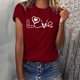 thumbnail image 2 of Camisetas con estampado de letras y cuello redondo de verano para mujer, blusas femeninas cómodas y elegantes, Tops OAVQHLG3B Store lin121212, 2 of 5