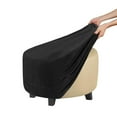 thumbnail image 4 of KBOOK Round Ottoman Slipcover Velvet Ottoman Covers Living Room Footstool Cover Footrest Protector, 4 of 6
