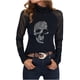 thumbnail image 2 of Puntoco moda mujer cuello alto ahueca hacia fuera la manga larga camiseta otoño blusa sólida tops Puntoco Puntoco-3861, 2 of 8