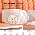 thumbnail image 5 of Analog Alarm Clock 4.5",Small Retro Desk Clock Battery Operated,Slient Metal Table Clock with Light for Living Room Decor,Bedroom,Bedside,Shelf, 5 of 7