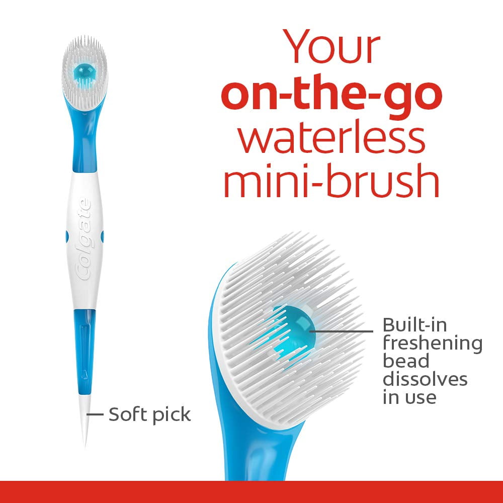 Colgate Max Fresh Wisp Disposable Mini Travel Toothbrushes, Peppermint - 24 Count (4 Pack)