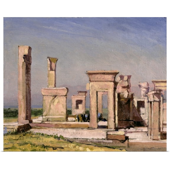 Great BIG Canvas | Rolled Bob Brown Poster Print entitled Darius' Palace, Persepolis