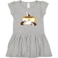 thumbnail image 3 of Inktastic Cute Hot Chocolate Hedgehogs Girls Toddler Dress, 3 of 5
