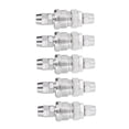 thumbnail image 2 of 5 Sets Air Coupler Nickel Plated Stainless Steel Pneumatic Quick Connect Fittings and Plug Kit(5x8 Lock Tube (SP+PP-20) ), 2 of 8