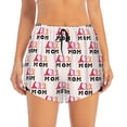 thumbnail image 2 of Vsdgher Mothers Day Print Women's Running Double Layer Shorts High Waisted with Pockets Elastic Yoga Workout Athletic Gym Sports, 2 of 8
