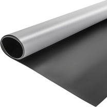 VEVOR Portable Dance Floor Roll 6.6x49.2ft, Durable PVC Material, 1.5mm Thick, Non-Slip and Wear-Resistant Surface, Easy-to-Clean Flooring for Ballet and Practice in Grey/Black