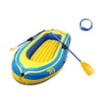 thumbnail image 2 of DYNWAVECA Bateau Gonflable, Dinghy, 4 Chambres à Air, pour Étangs Lacs Rivières Été Extérieur Super Robuste PVC Flotteur Radeau Kayak pour Familles Jaune, 2 of 9