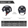 thumbnail image 4 of Casco de motocicleta ultraligero de fibra de carbono negro brillante 3K, casco retro de medio casco para hombres y mujeres, motocicleta eléctrica de crucero, 4 of 5