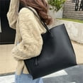 thumbnail image 5 of CPNG Tote Bags Women'S Soft Leather Tote Shoulder Bag From Big Capacity Tassel Handbag High Capacity Pu Tassel Shoulder Bag Crossbody Bag Lightweight Women's Handbags, 5 of 9