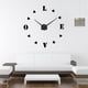 thumbnail image 4 of Personalidad europea y americana DIY Especificaciones súper grandes Reloj de pared con espejo simple Etiqueta de pared creativa 3D Reloj Espejo Reloj acrílico Eva Negro, 4 of 4
