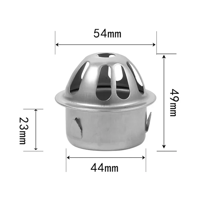 Drain de Sol de Toit de Balcon en Acier Inoxydable Rond Grand Déplacement Anti-Blocage Écran de Filtre Couverture Drain de Sol Extérieur