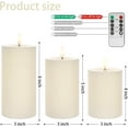 thumbnail image 4 of HearthHarmony Battery Operated Candles with Remote, Real Wax Flameless Candles with Flickering Flame, Pillar LED Electric Timer Candle for Home Party Decor, 4 of 15