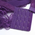 thumbnail image 4 of YWDJ Push up Bras for Women Plus Size Padded Comfortable Bras Wireless Bras Adjustable Straps Full Coverage Wrap Sleep Bras Padded Plus Size Lace Bras Comfy Bras Purple 3XL, 4 of 8