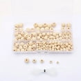 thumbnail image 2 of BYXAS 220 Pcs Wooden Beads for Crafts 5 Sizes Unfinished Natural Wood Bead Wooden Beads Bulk 6mm, 8mm, 10mm, 12mm, 14mm Bead for Garland Macrame Jewelry Making DIY Farmhouse Decor, 2 of 6
