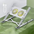 thumbnail image 4 of Soporte de almohadilla de enfriamiento para computadora portátil Baoblaze ajustable de aleación de aluminio, 4 of 7